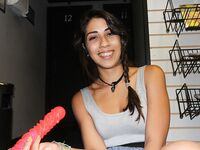 Horny Teen Masturbates in Sex Store | Porn Snaps