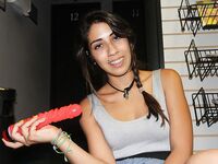 Horny Teen Masturbates in Sex Store | Porn Snaps