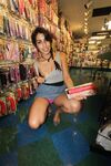 Horny Teen Masturbates in Sex Store | Porn Snaps