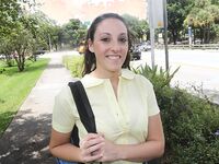 Horny School girl Melanie Hicks masturbates under tree | Porn Snaps