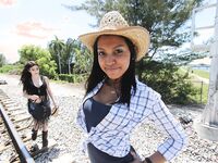 Lesbians fucking each other on train tracks | Pornsnaps