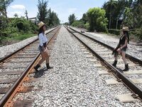 Lesbians fucking each other on train tracks | Pornsnaps
