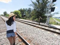 Lesbians fucking each other on train tracks | Pornsnaps
