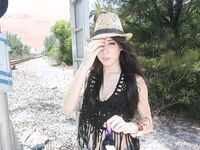 Lesbians fucking each other on train tracks | Pornsnaps