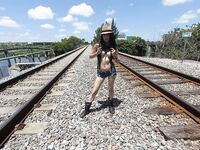 Lesbians fucking each other on train tracks | Pornsnaps