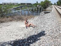 Lesbians fucking each other on train tracks | Pornsnaps