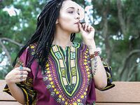 Ebony Model Julie Kay Dashiki Photoset | Porn Snaps