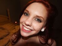 Blue Eyed Cutie Ginger Maxx Sucking her Mans dick | Porn Snaps