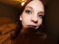 Blue Eyed Cutie Ginger Maxx Sucking her Mans dick | Porn Snaps