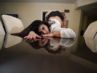 Big Ass Latina Fucks herself on glass table | Porn Snaps