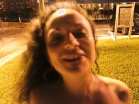 Brynn Amateur Brunette Fucking on sidewalk in Miami unbelievable Public Sex | Porn Snaps