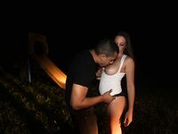 Big titty Melanie Hicks sucking dick in public park @ night | Porn Snaps