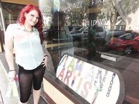 Big titty Artist fucked in the woods | Aurora Rose