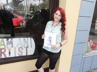 Big titty Artist fucked in the woods | Aurora Rose