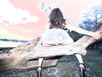 Jayla Foxx Bubble booty ebony park photoshoot | Porn Snaps