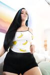 Big tit pawg poses in Banana outfit | Porn Snaps