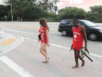 Lifeguard on DUTY SUCKING DICK in Miami | Porn Snaps