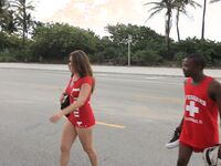 Lifeguard on DUTY SUCKING DICK in Miami | Porn Snaps