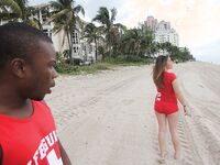 Lifeguard on DUTY SUCKING DICK in Miami | Porn Snaps