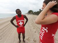 Lifeguard on DUTY SUCKING DICK in Miami | Porn Snaps