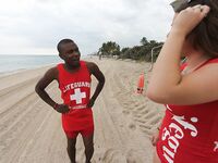 Lifeguard on DUTY SUCKING DICK in Miami | Porn Snaps