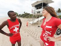 Lifeguard on DUTY SUCKING DICK in Miami | Porn Snaps