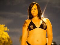 Virgo Peridot Big Juicy White Ass in red Lingerie & black 2 piece | Porn Snaps