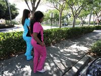 Nurses outside sucking off the DR. | Porn Snaps