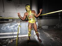 Jayla Foxx Caution Tape Blowjob Photoset | Porn Snaps