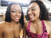 Jayla Foxx & Tila Flame  Barbershop Photoset | Porn Snaps