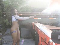 July 4th Blowjob with Big Booty Ebony | Porn Snaps