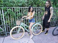 Latina Teen Serena Santos Blowjob | Naked Hustlers