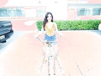 Latina Teen Serena Santos Blowjob | Naked Hustlers