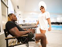 Ms Red X sucking big black dick Hardcore Pool Photoset | Porn Snaps