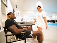 Ms Red X sucking big black dick Hardcore Pool Photoset | Porn Snaps