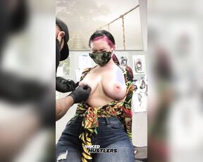 Pawg Queen gets her Tits Pierced